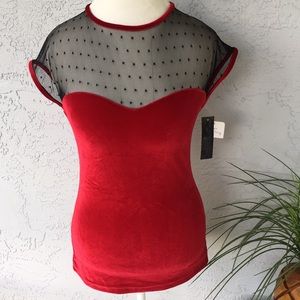 Red Velvet Sweetheart Top